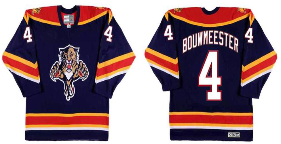 2019 Men Florida Panthers #4 Bouwmeester blue CCM NHL jerseys->florida panthers->NHL Jersey